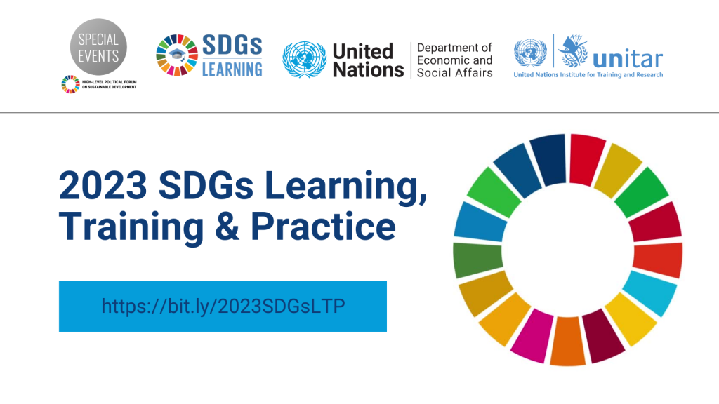 2023 SDGs Learning, Training And Practice | Department Of Economic And ...